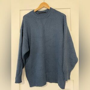 Jenni Kayne Cotton Boyfriend Crew Blue Size XXS